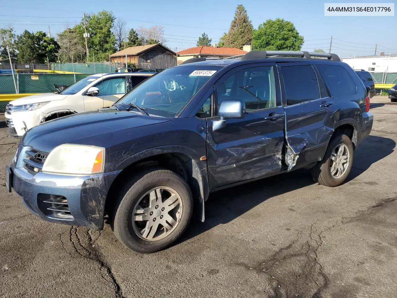 2004 Mitsubishi Endeavor Xls VIN: 4A4MM31S64E017796 Lot: 59581375