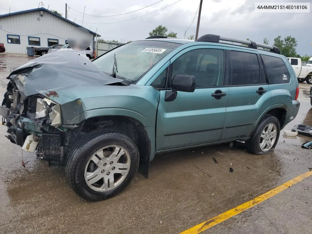 2004 Mitsubishi Endeavor Ls VIN: 4A4MM21S14E018106 Lot: 61355605