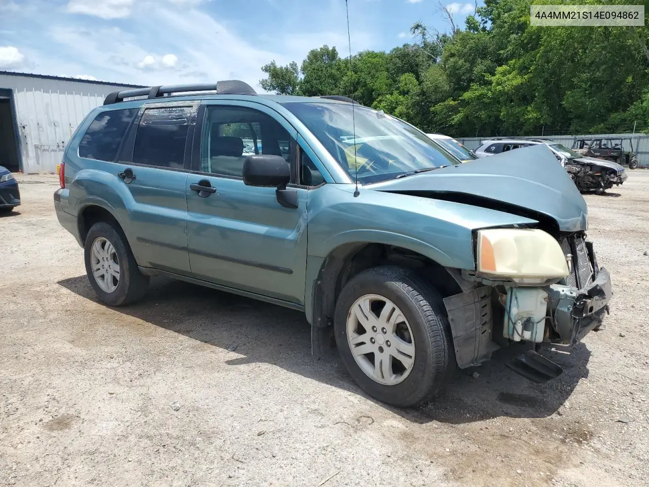 2004 Mitsubishi Endeavor Ls VIN: 4A4MM21S14E094862 Lot: 61629395