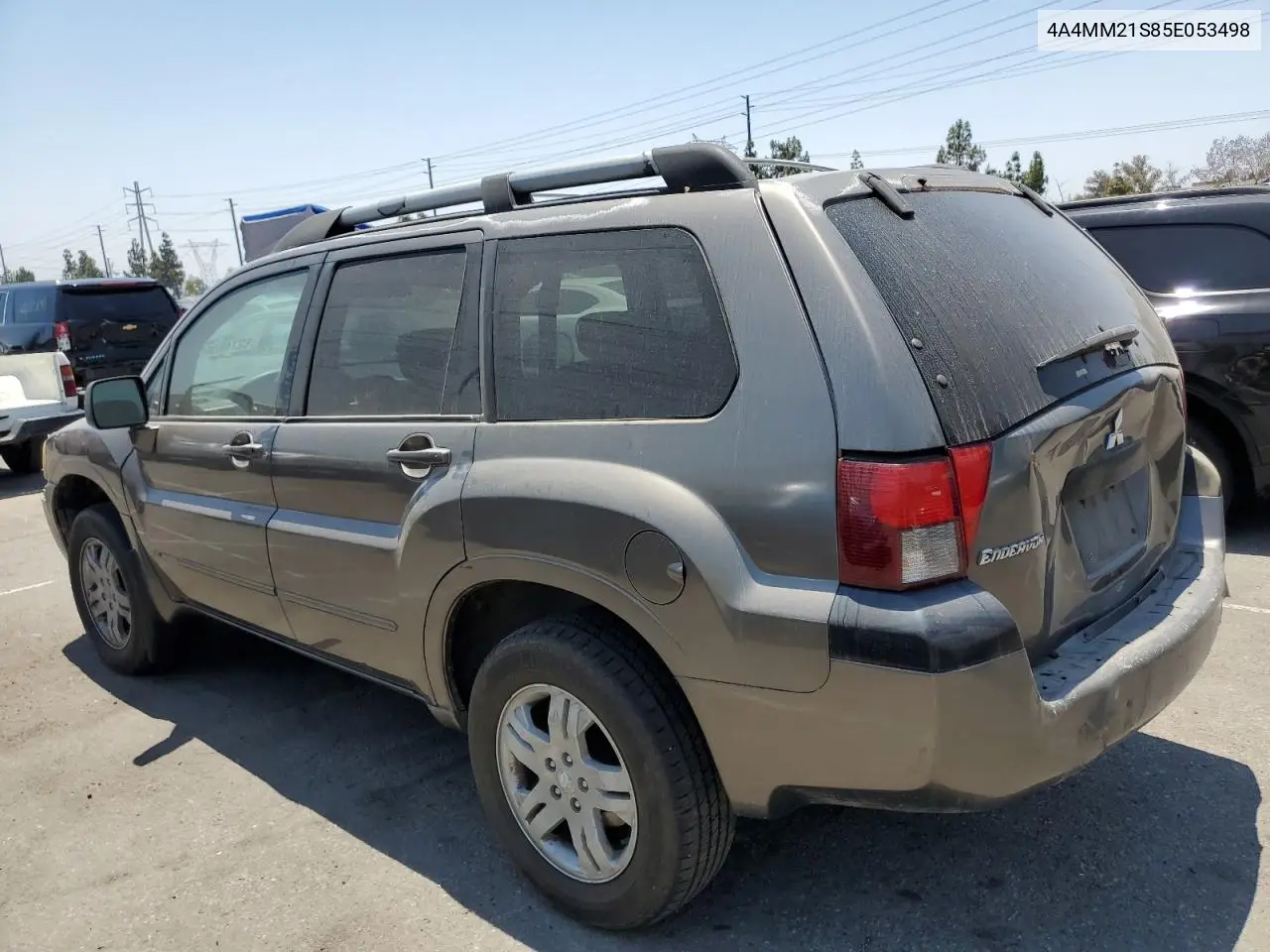 2005 Mitsubishi Endeavor Ls VIN: 4A4MM21S85E053498 Lot: 62748965