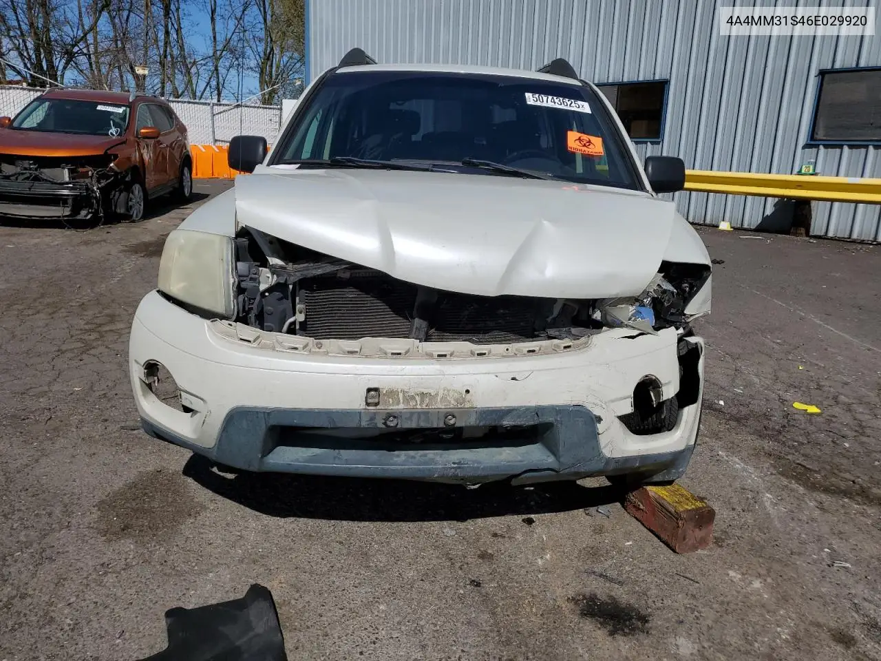 2006 Mitsubishi Endeavor Ls VIN: 4A4MM31S46E029920 Lot: 50743625