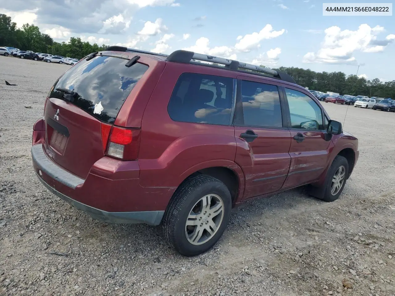 2006 Mitsubishi Endeavor Ls VIN: 4A4MM21S66E048222 Lot: 56216255