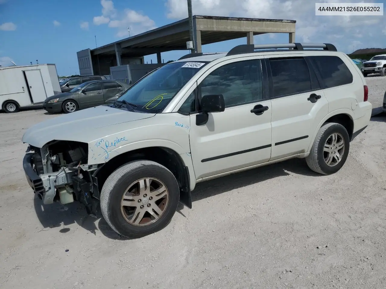 2006 Mitsubishi Endeavor Ls VIN: 4A4MM21S26E055202 Lot: 61245845