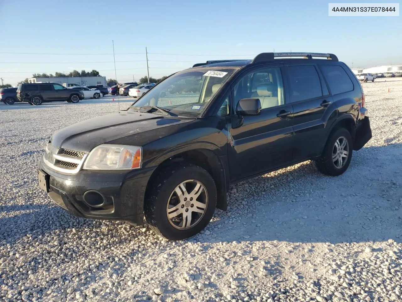 2007 Mitsubishi Endeavor Se VIN: 4A4MN31S37E078444 Lot: 76750484