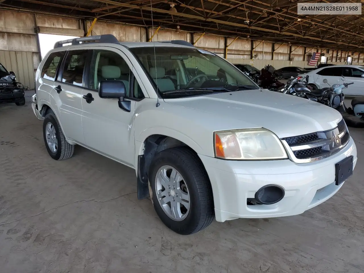 2008 Mitsubishi Endeavor Ls VIN: 4A4MN21S28E011958 Lot: 55628595