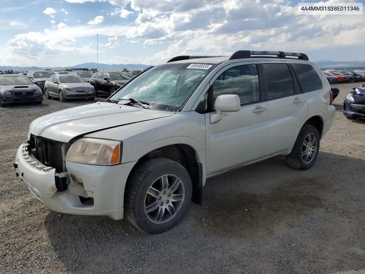 2008 Mitsubishi Endeavor Se VIN: 4A4MM31S38E011346 Lot: 60468655