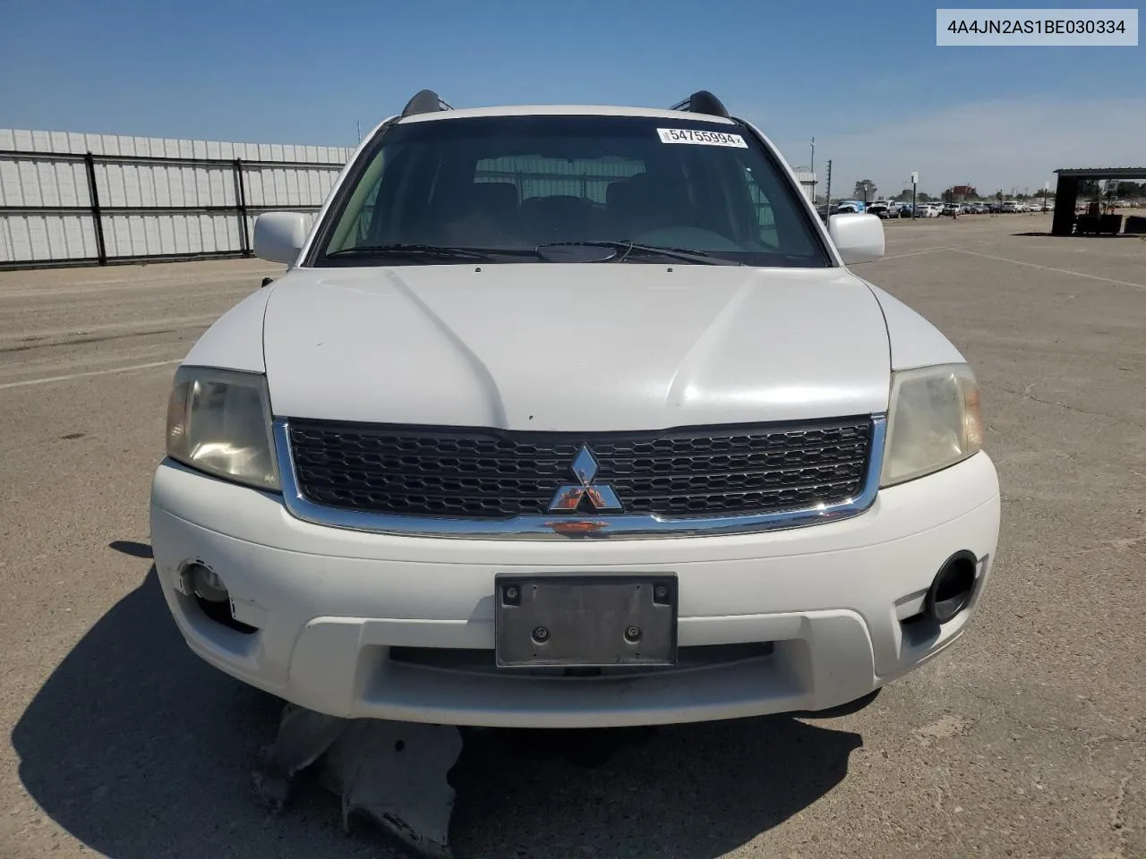 2011 Mitsubishi Endeavor Ls VIN: 4A4JN2AS1BE030334 Lot: 54755994