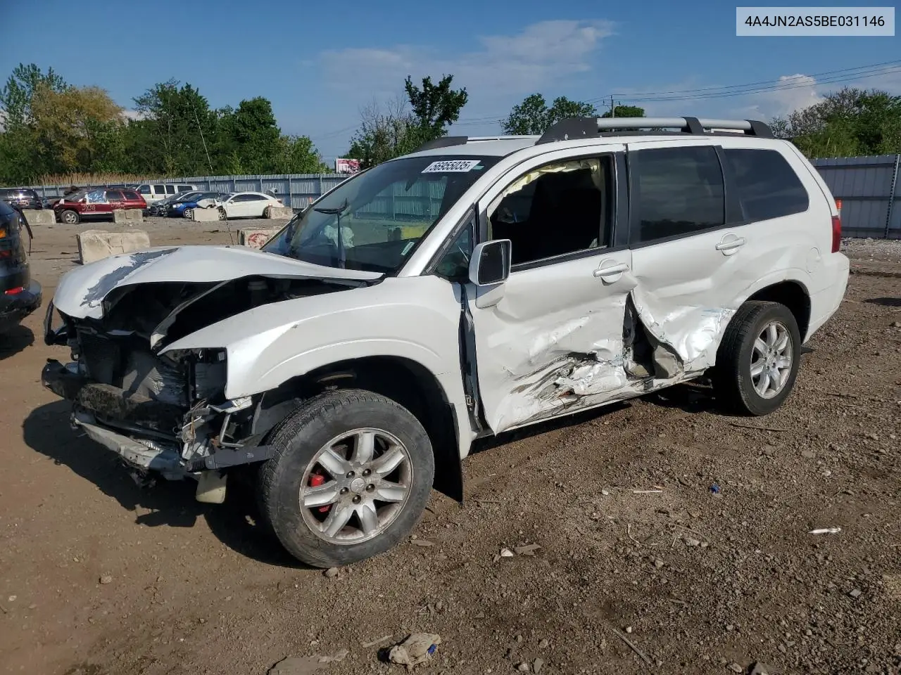 2011 Mitsubishi Endeavor Ls VIN: 4A4JN2AS5BE031146 Lot: 56955035