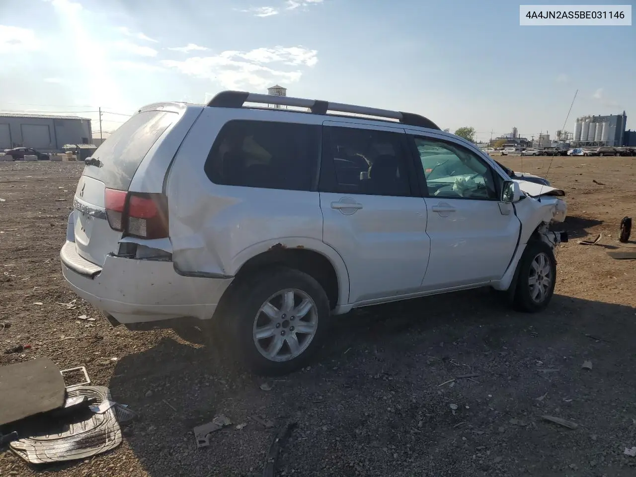 2011 Mitsubishi Endeavor Ls VIN: 4A4JN2AS5BE031146 Lot: 56955035