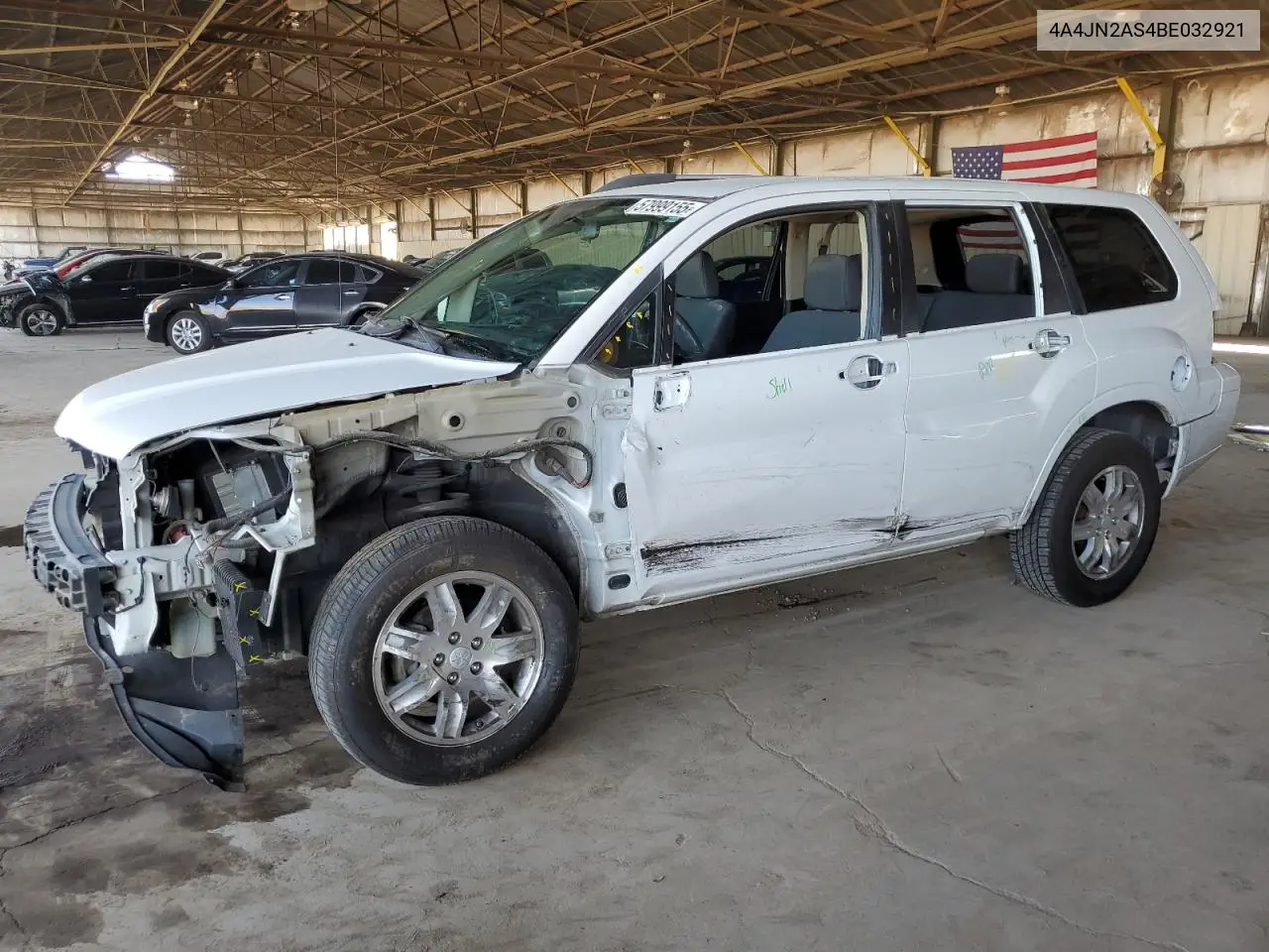 2011 Mitsubishi Endeavor Ls VIN: 4A4JN2AS4BE032921 Lot: 57999155