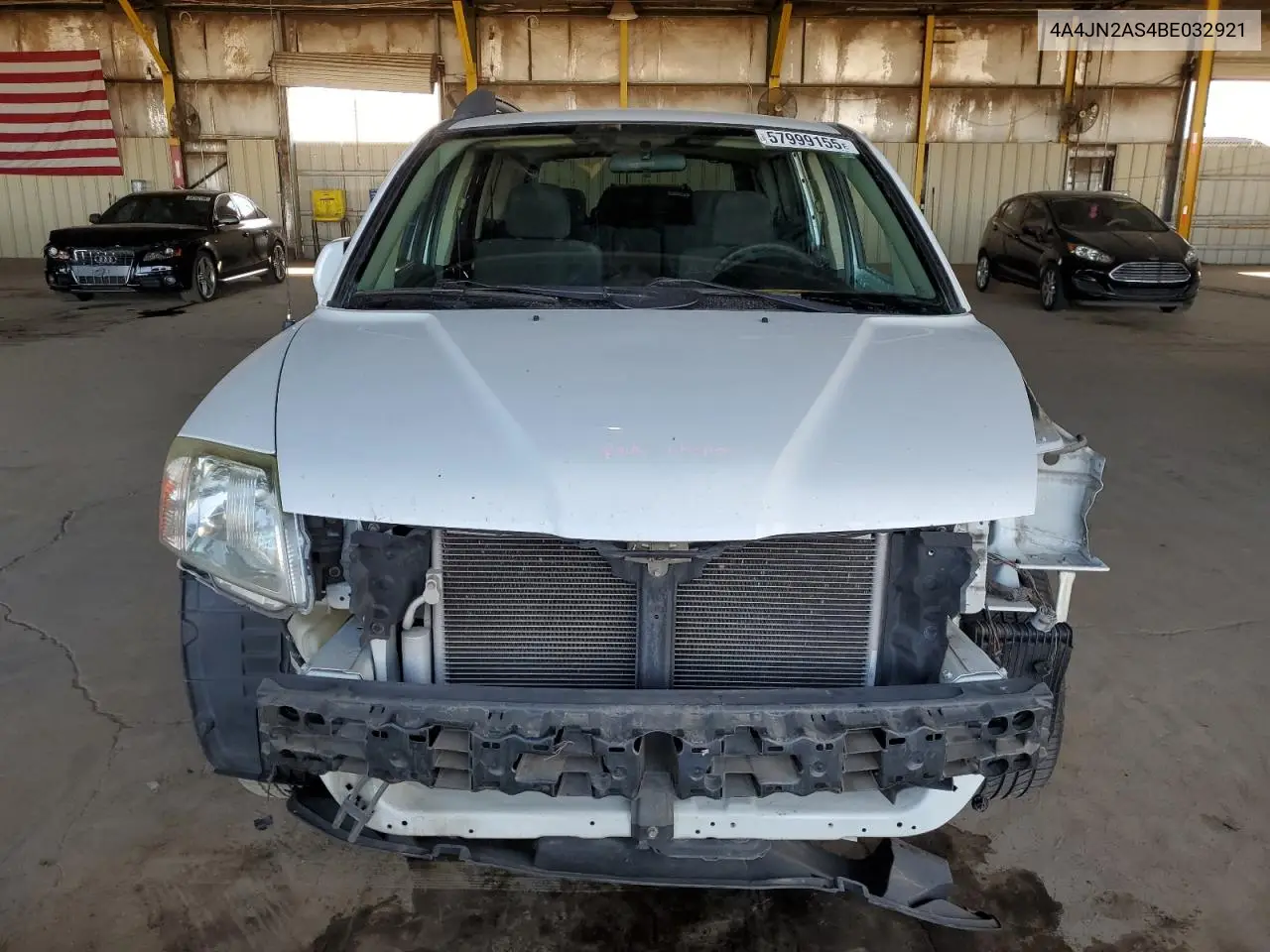 2011 Mitsubishi Endeavor Ls VIN: 4A4JN2AS4BE032921 Lot: 57999155