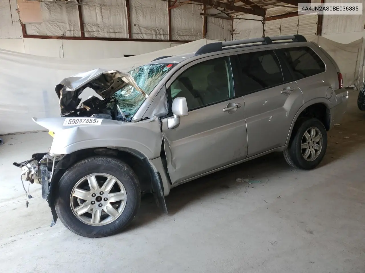 2011 Mitsubishi Endeavor Ls VIN: 4A4JN2AS0BE036335 Lot: 59087855