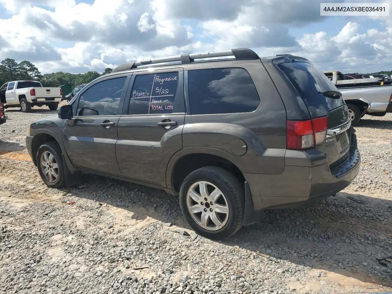 2011 Mitsubishi Endeavor Ls VIN: 4A4JM2ASXBE036491 Lot: 59776455