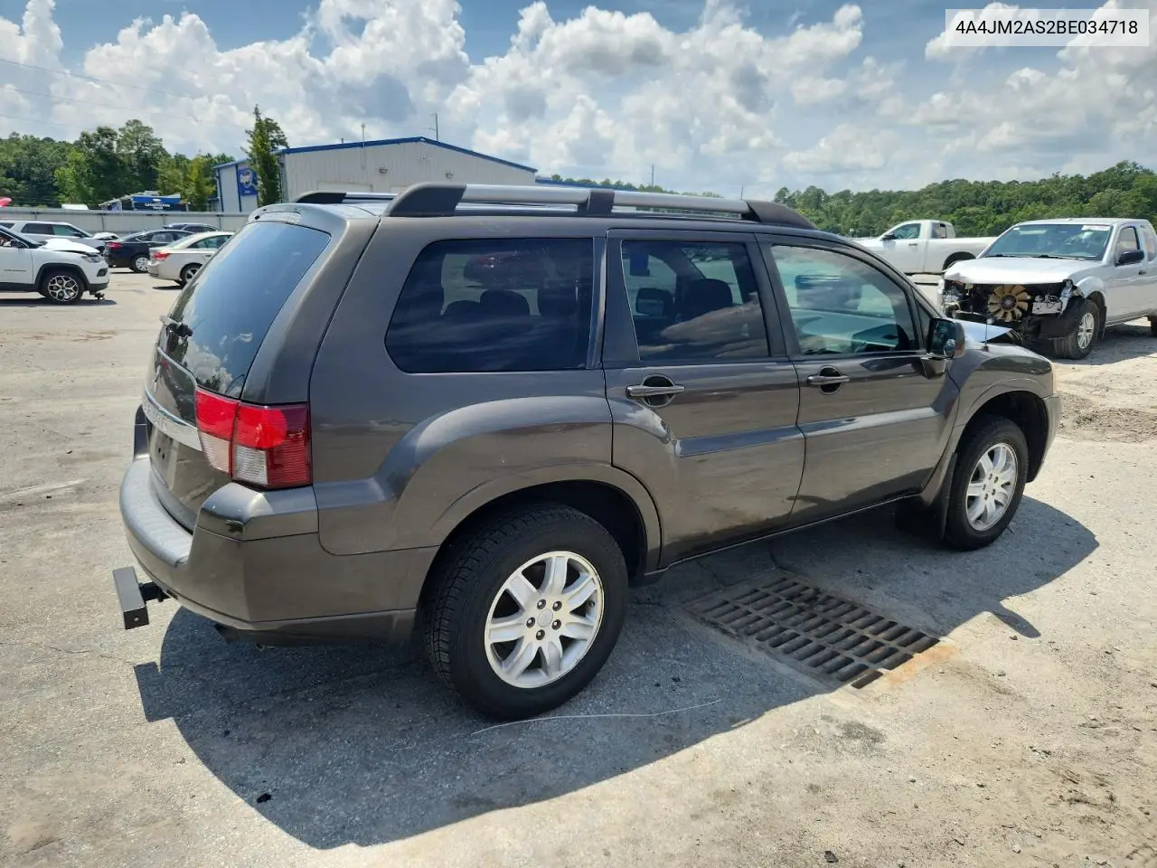 2011 Mitsubishi Endeavor Ls VIN: 4A4JM2AS2BE034718 Lot: 60546475