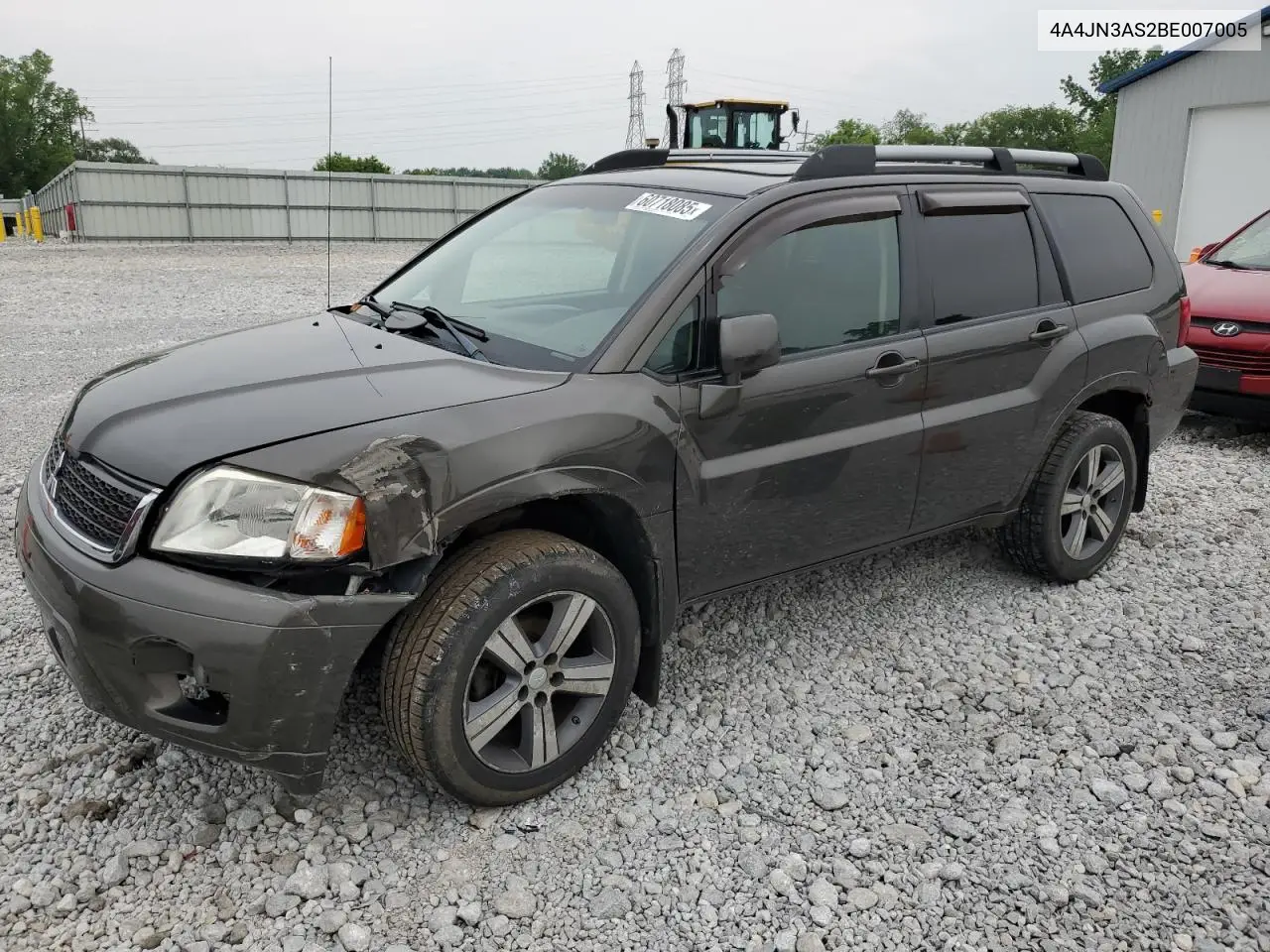 2011 Mitsubishi Endeavor Se VIN: 4A4JN3AS2BE007005 Lot: 60718085