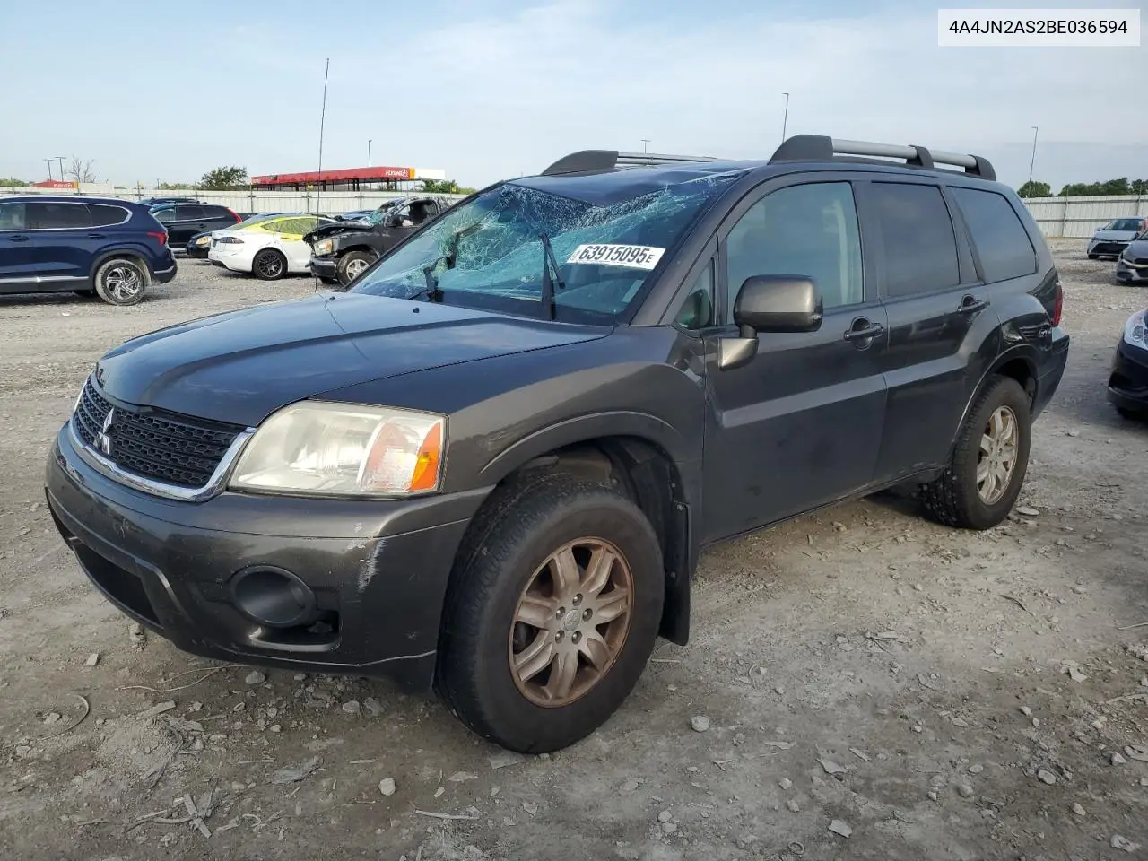 2011 Mitsubishi Endeavor Ls VIN: 4A4JN2AS2BE036594 Lot: 63915095