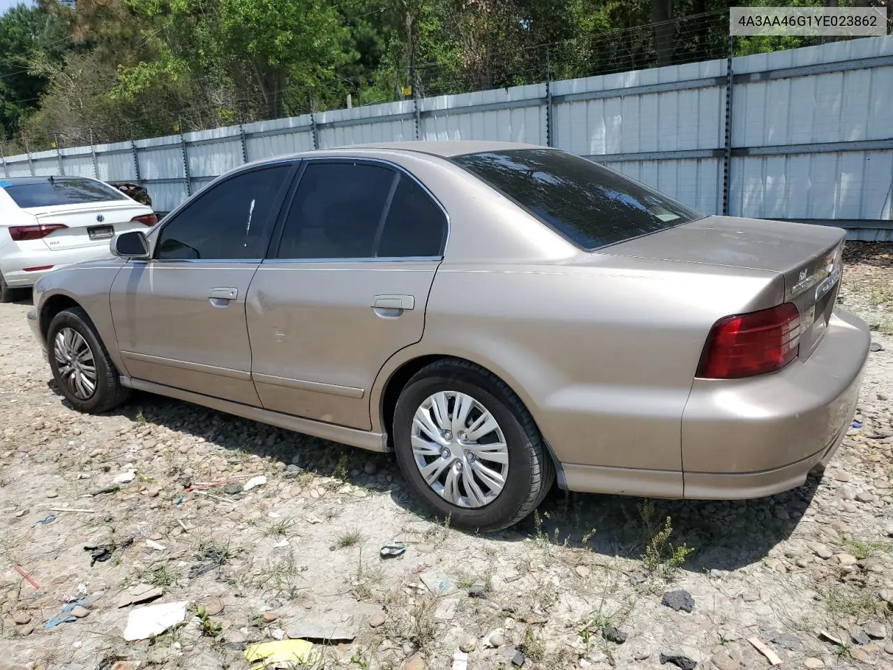2000 Mitsubishi Galant Es VIN: 4A3AA46G1YE023862 Lot: 61449105