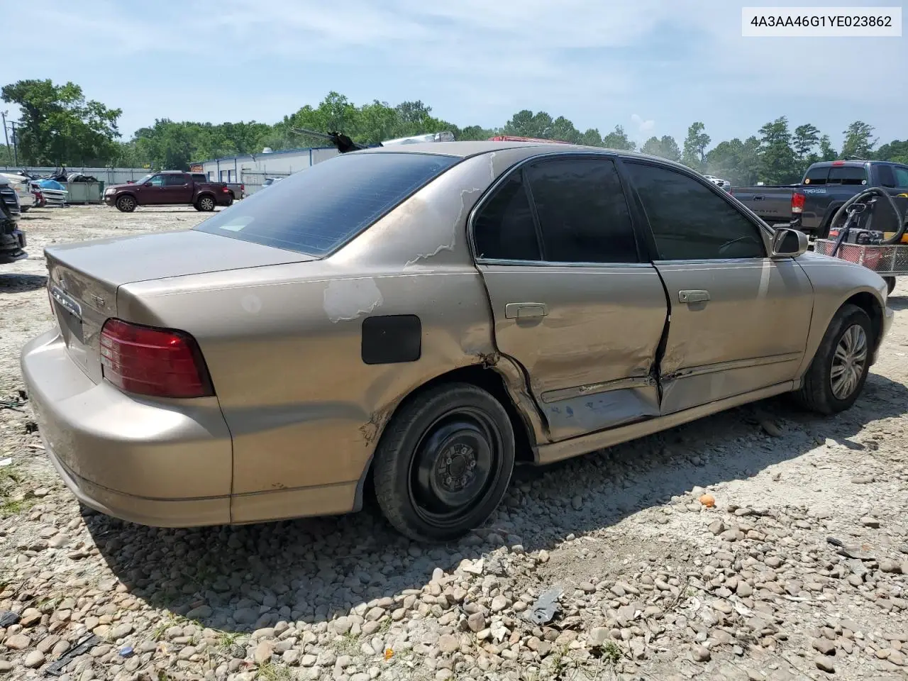2000 Mitsubishi Galant Es VIN: 4A3AA46G1YE023862 Lot: 61449105