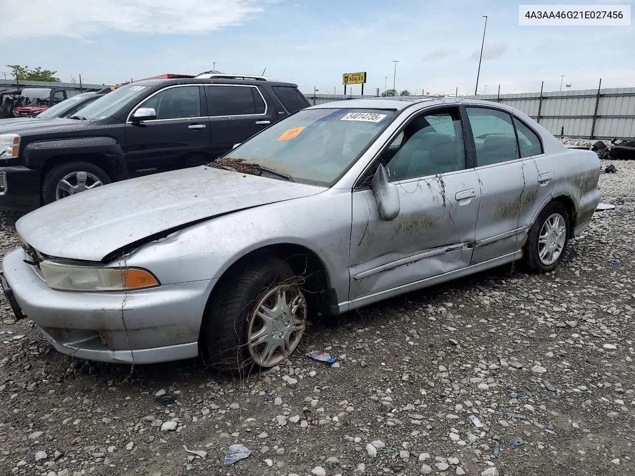 2001 Mitsubishi Galant Es VIN: 4A3AA46G21E027456 Lot: 54014735
