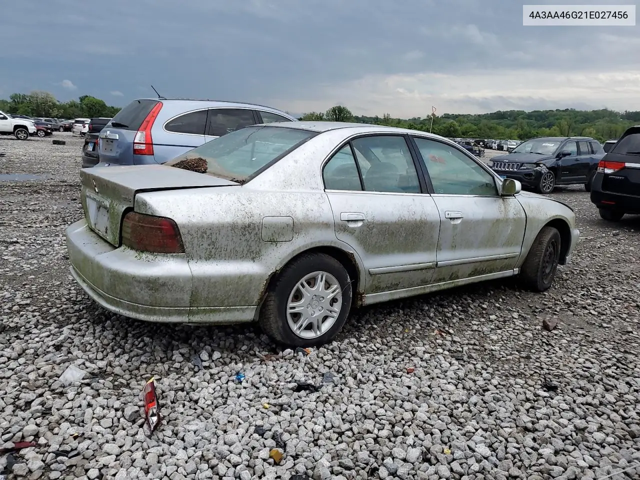2001 Mitsubishi Galant Es VIN: 4A3AA46G21E027456 Lot: 54014735