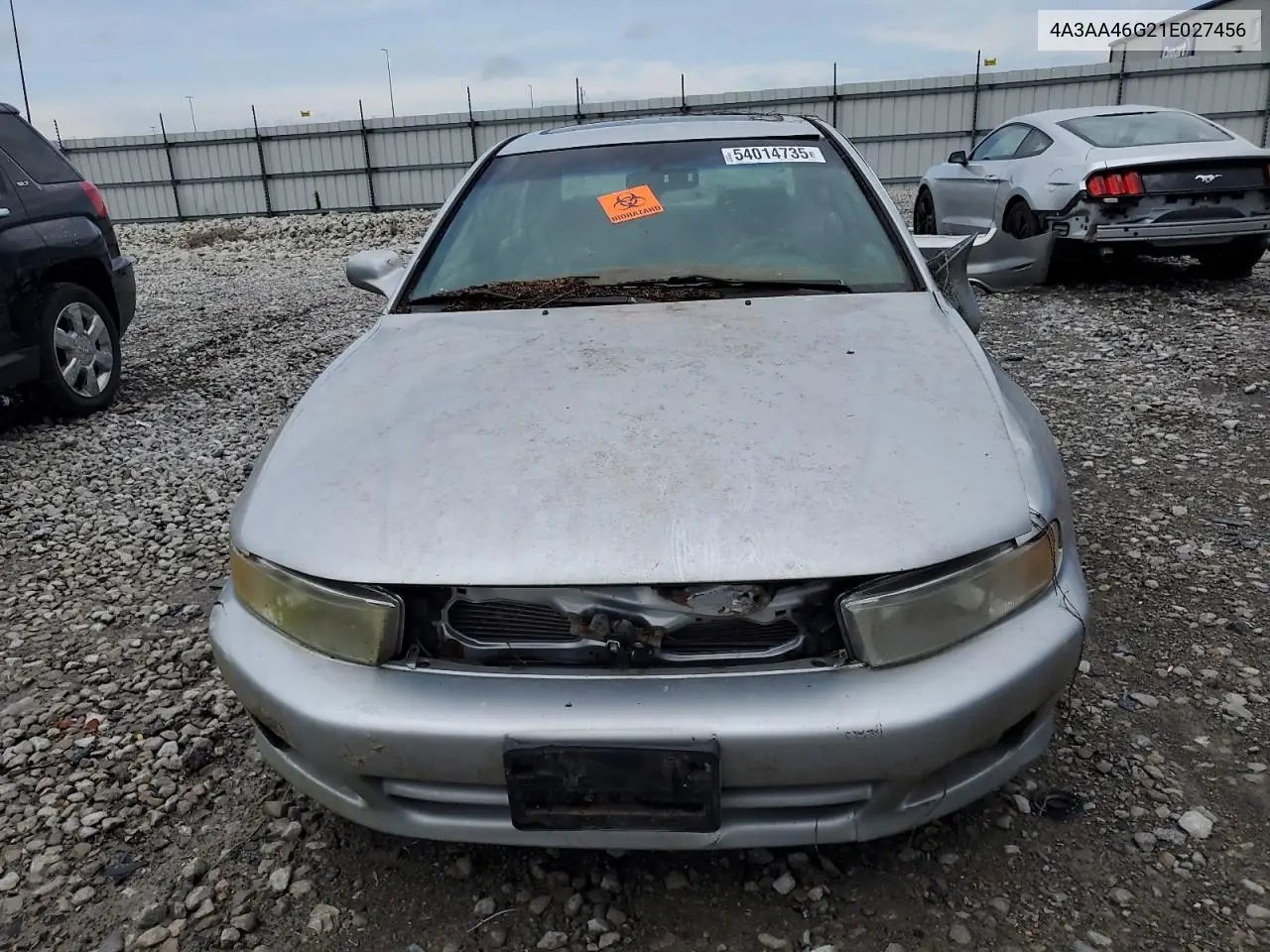 2001 Mitsubishi Galant Es VIN: 4A3AA46G21E027456 Lot: 54014735
