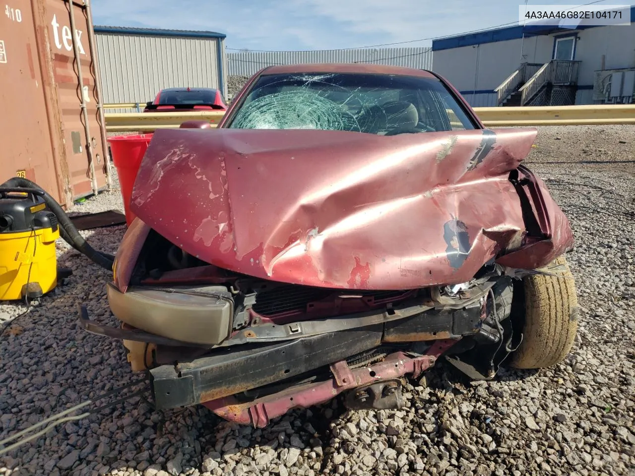 2002 Mitsubishi Galant Es VIN: 4A3AA46G82E104171 Lot: 42851665