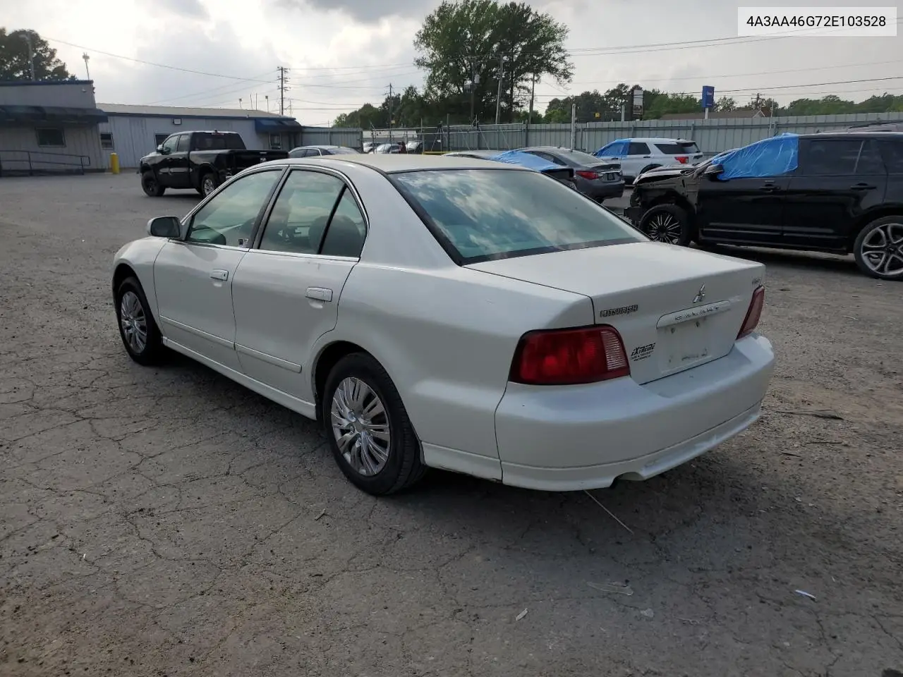 2002 Mitsubishi Galant Es VIN: 4A3AA46G72E103528 Lot: 44526595
