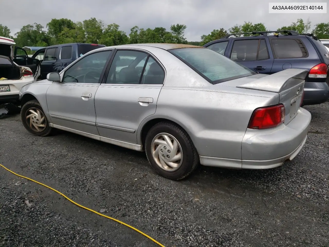2002 Mitsubishi Galant Es VIN: 4A3AA46G92E140144 Lot: 54391515