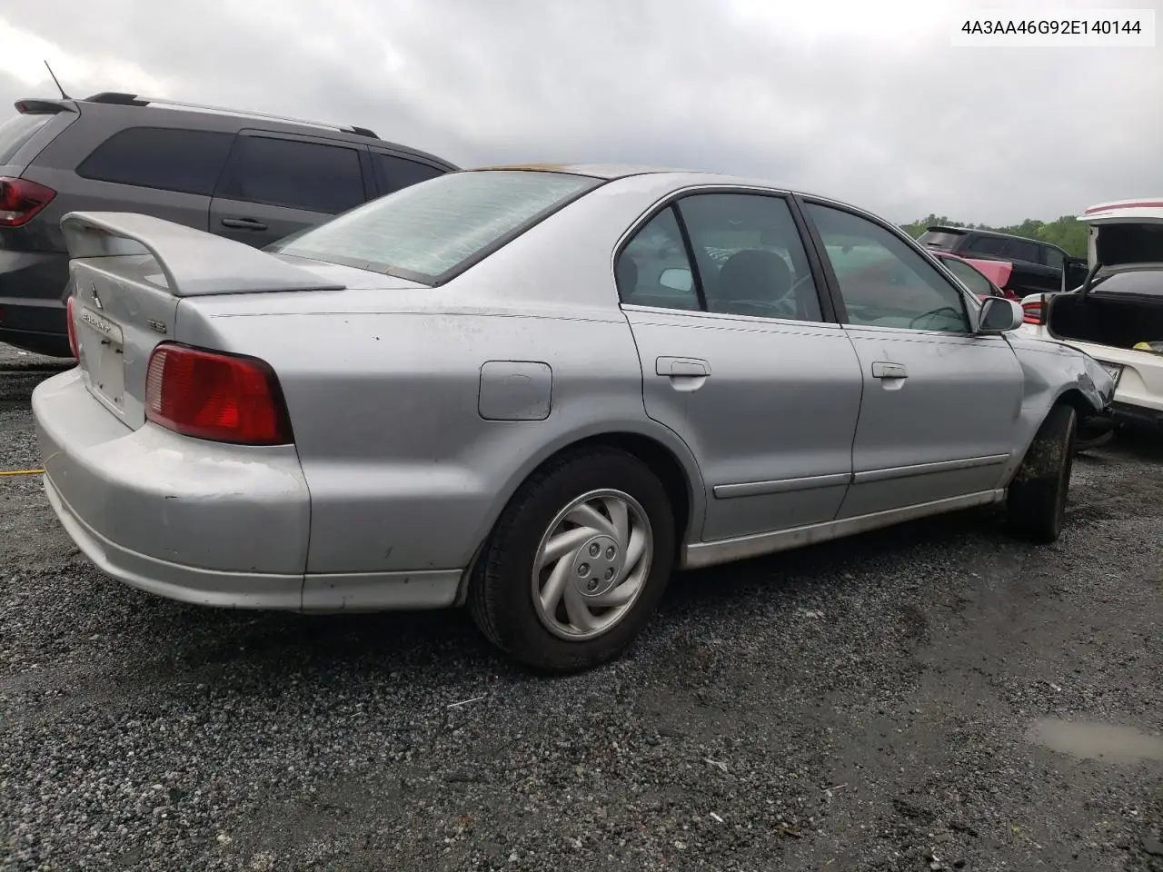 2002 Mitsubishi Galant Es VIN: 4A3AA46G92E140144 Lot: 54391515
