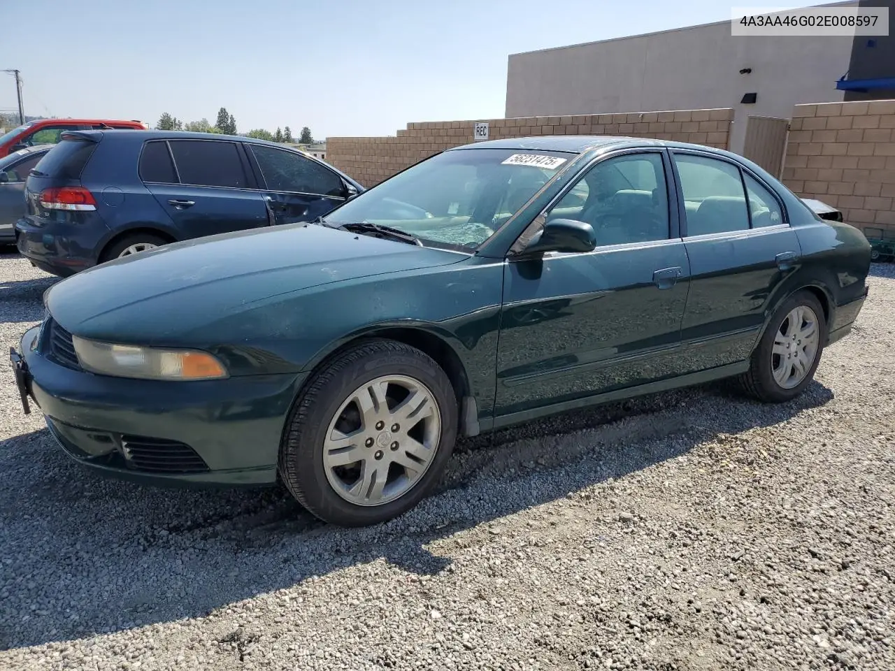2002 Mitsubishi Galant Es VIN: 4A3AA46G02E008597 Lot: 56231475