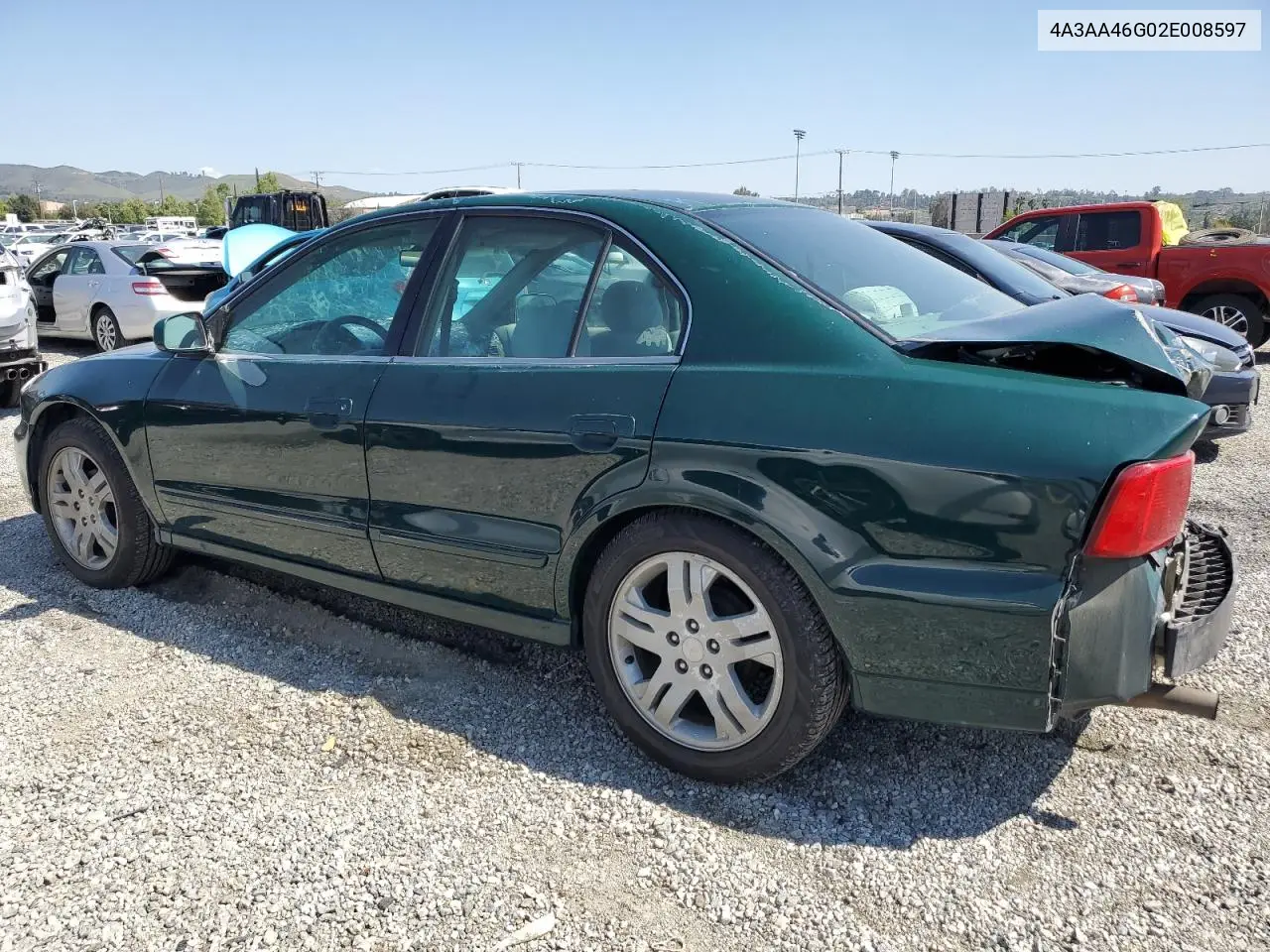 2002 Mitsubishi Galant Es VIN: 4A3AA46G02E008597 Lot: 56231475