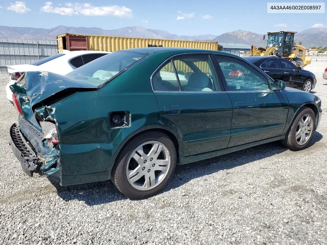2002 Mitsubishi Galant Es VIN: 4A3AA46G02E008597 Lot: 56231475