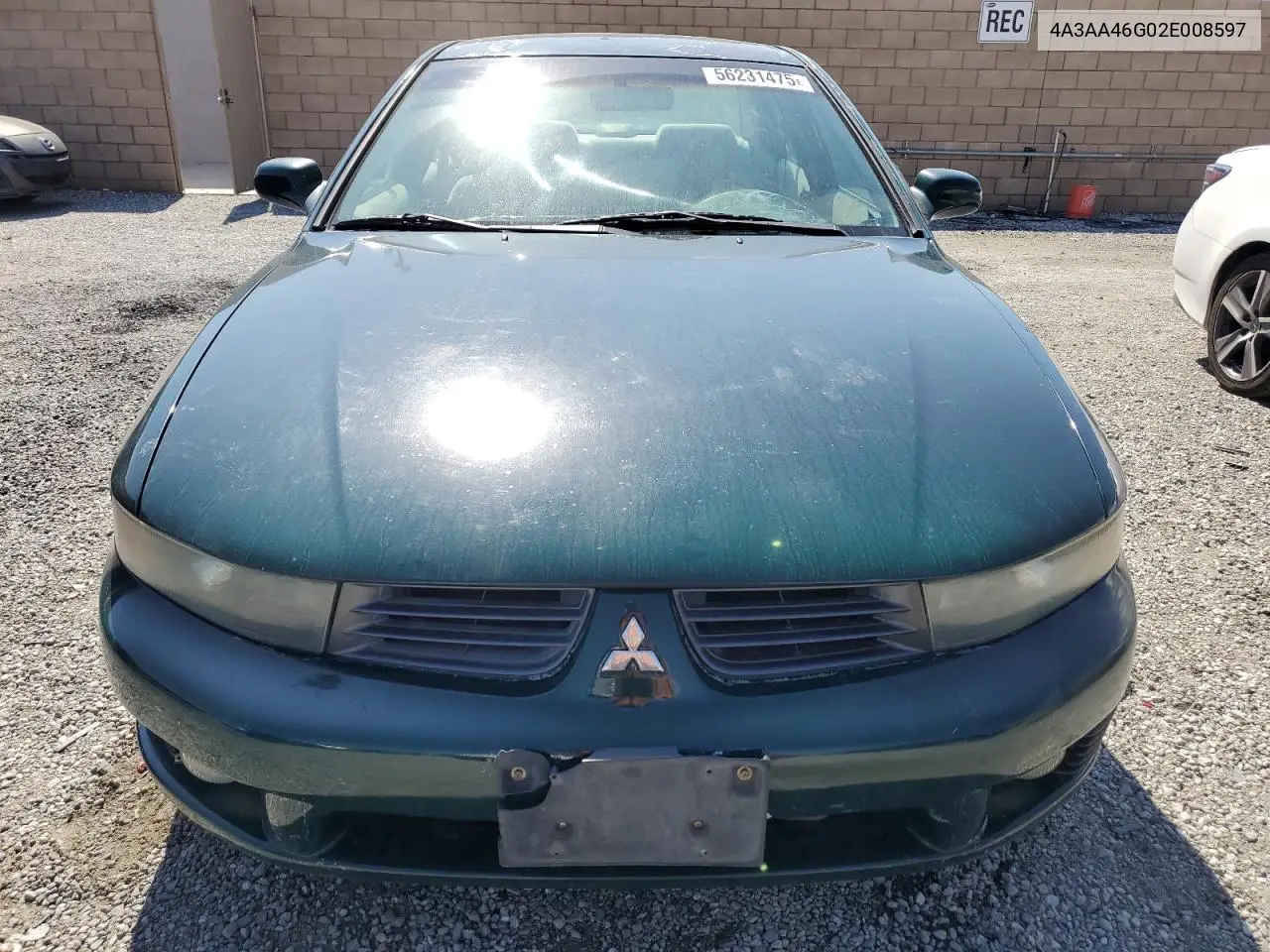 2002 Mitsubishi Galant Es VIN: 4A3AA46G02E008597 Lot: 56231475