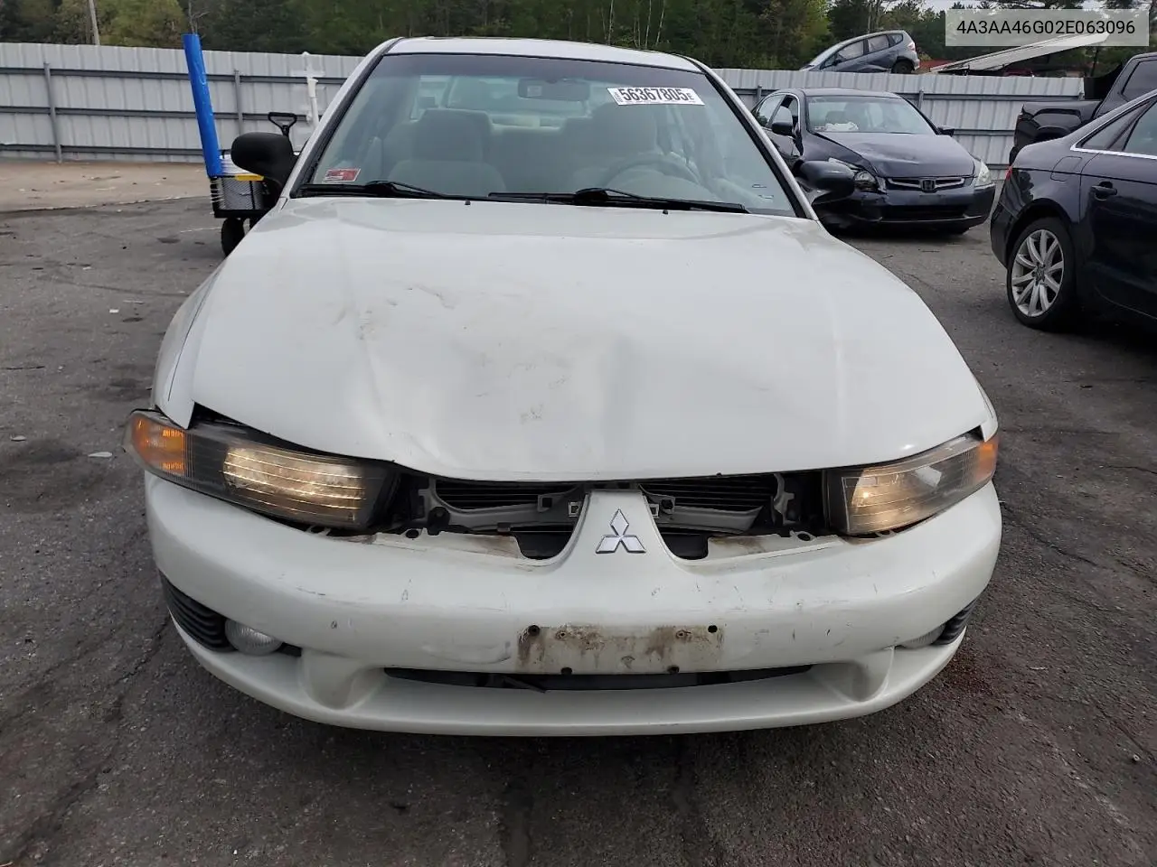 2002 Mitsubishi Galant Es VIN: 4A3AA46G02E063096 Lot: 56367805