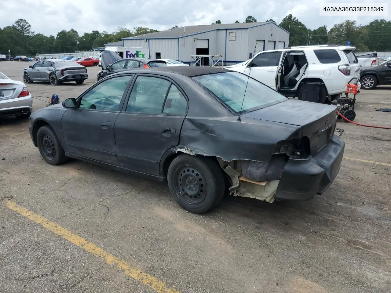 2003 Mitsubishi Galant De VIN: 4A3AA36G33E215349 Lot: 60045115
