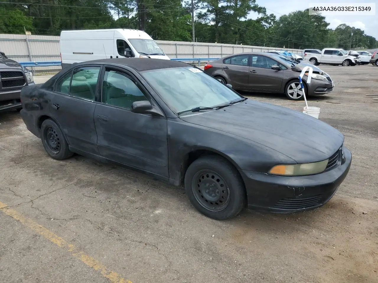 2003 Mitsubishi Galant De VIN: 4A3AA36G33E215349 Lot: 60045115