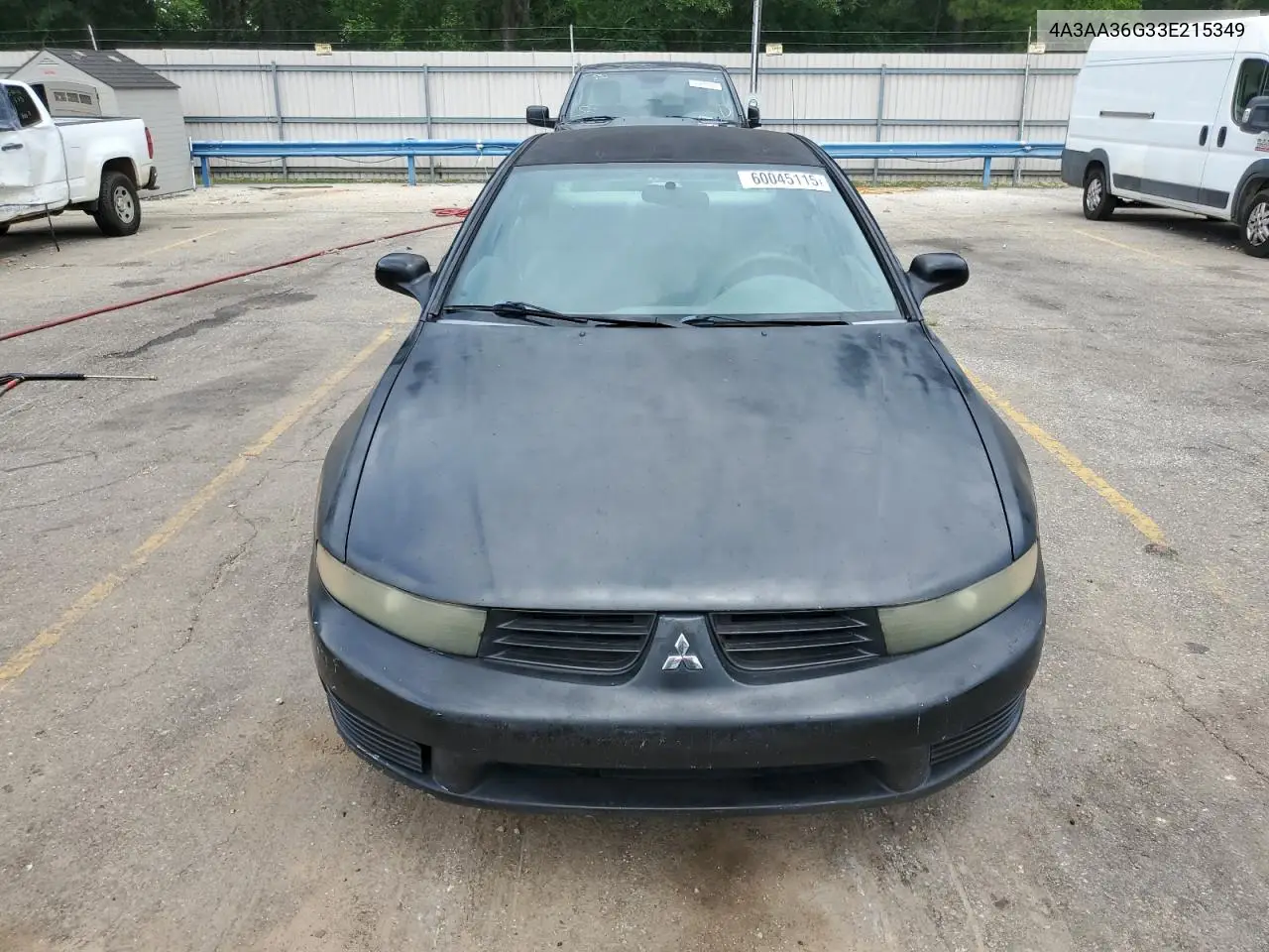 2003 Mitsubishi Galant De VIN: 4A3AA36G33E215349 Lot: 60045115