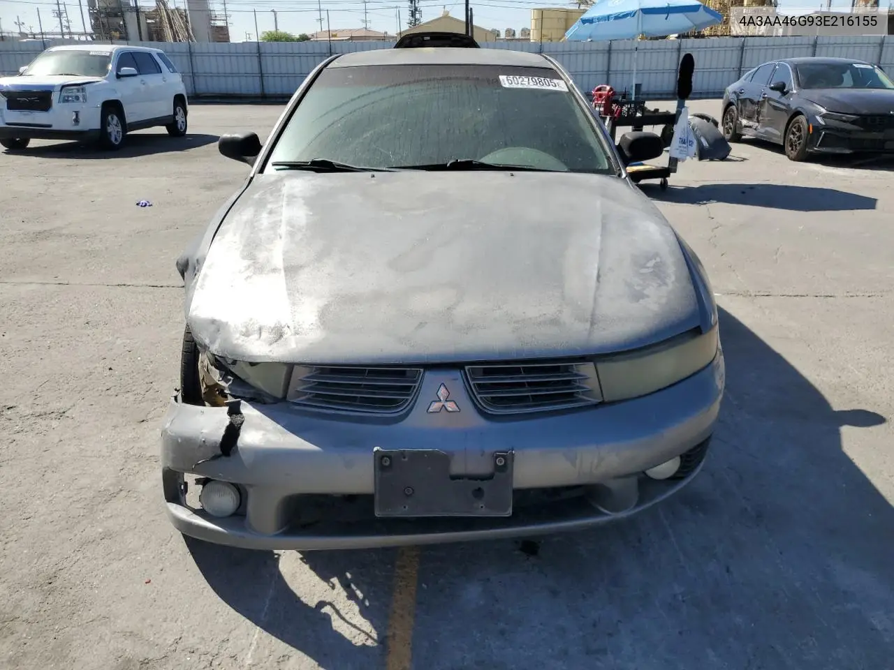 2003 Mitsubishi Galant Es VIN: 4A3AA46G93E216155 Lot: 60279805