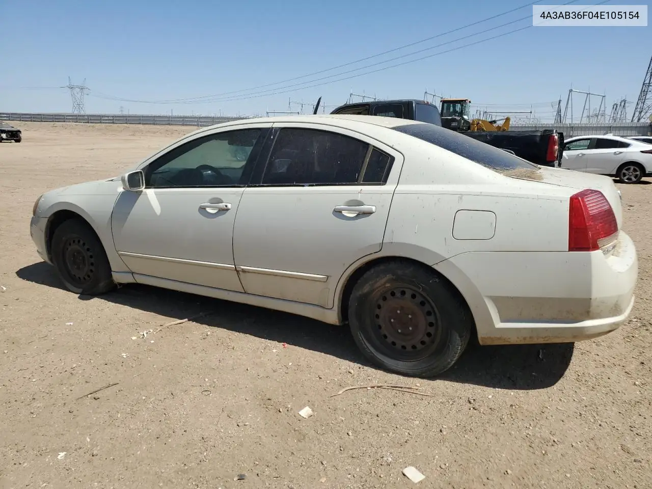 2003 Mitsubishi Galant Es Medium VIN: 4A3AB36F04E105154 Lot: 61802505