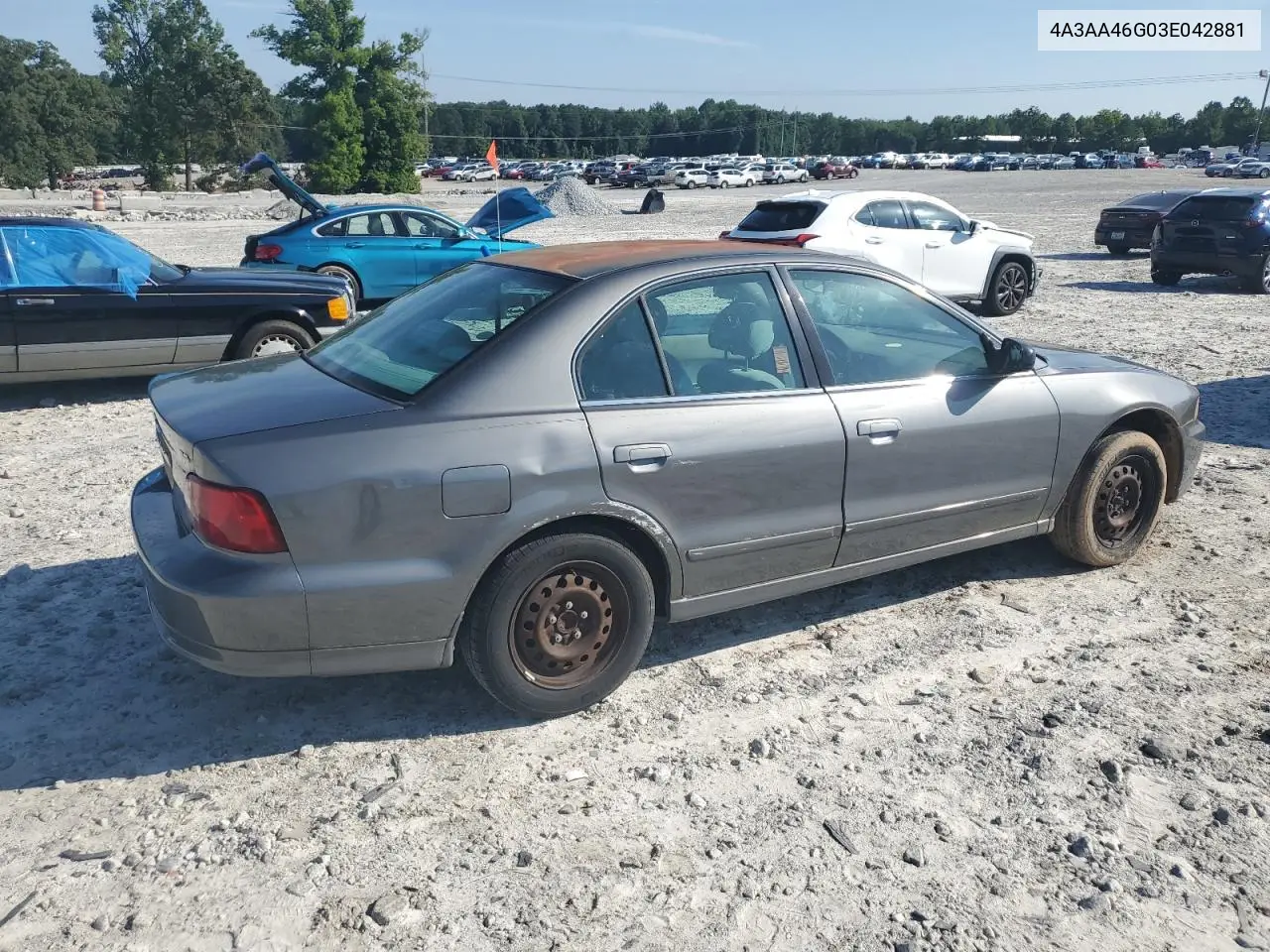 2003 Mitsubishi Galant Es VIN: 4A3AA46G03E042881 Lot: 61861195