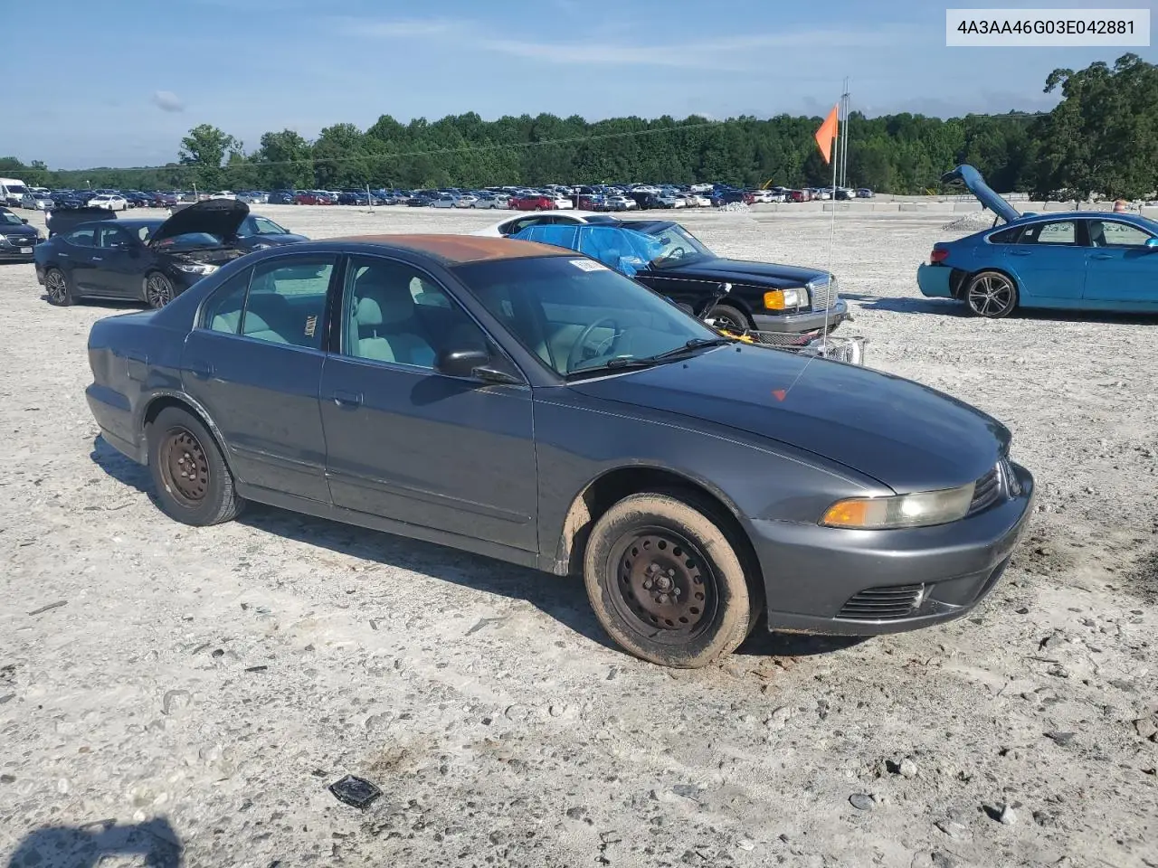 2003 Mitsubishi Galant Es VIN: 4A3AA46G03E042881 Lot: 61861195