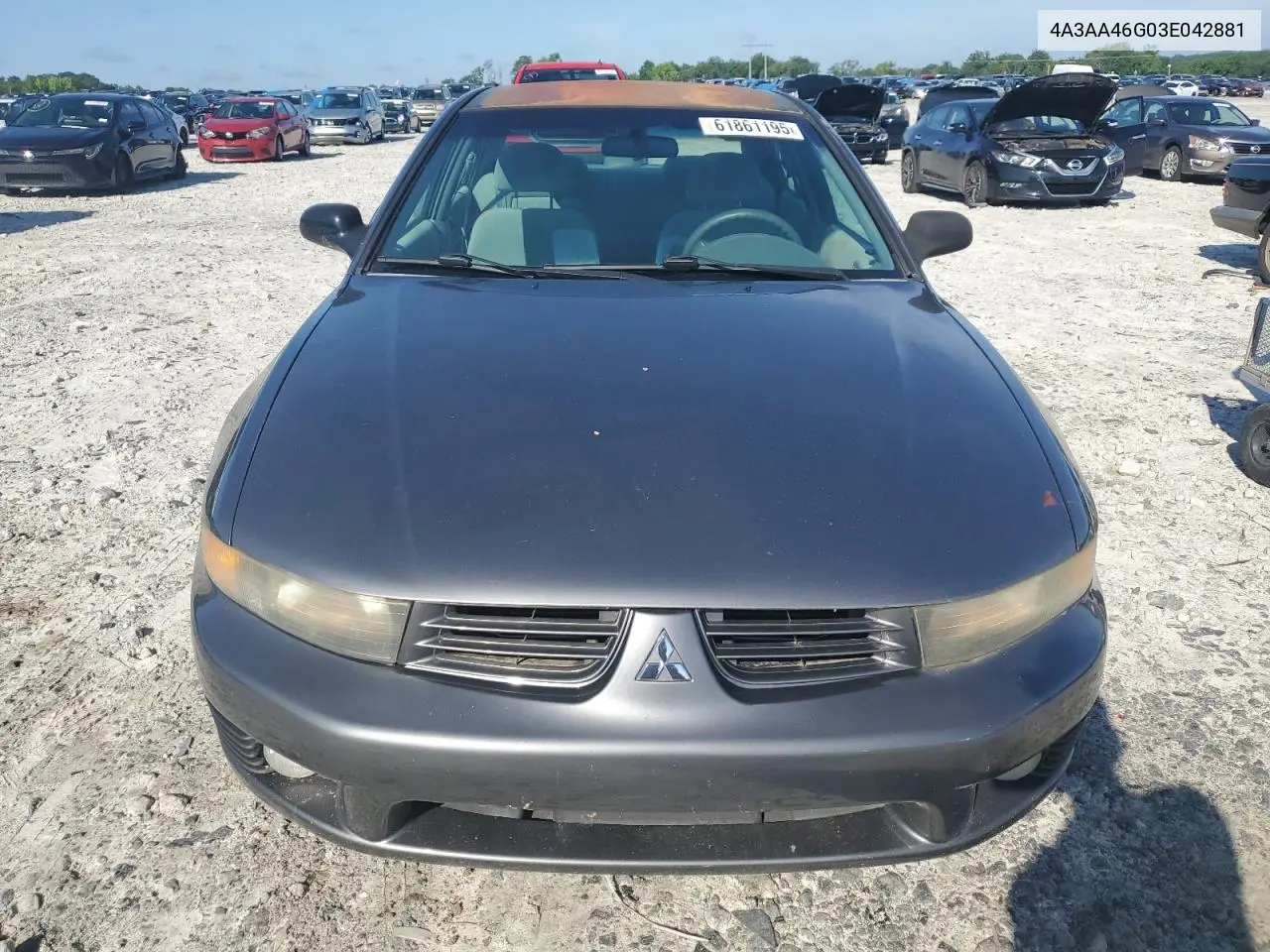 2003 Mitsubishi Galant Es VIN: 4A3AA46G03E042881 Lot: 61861195