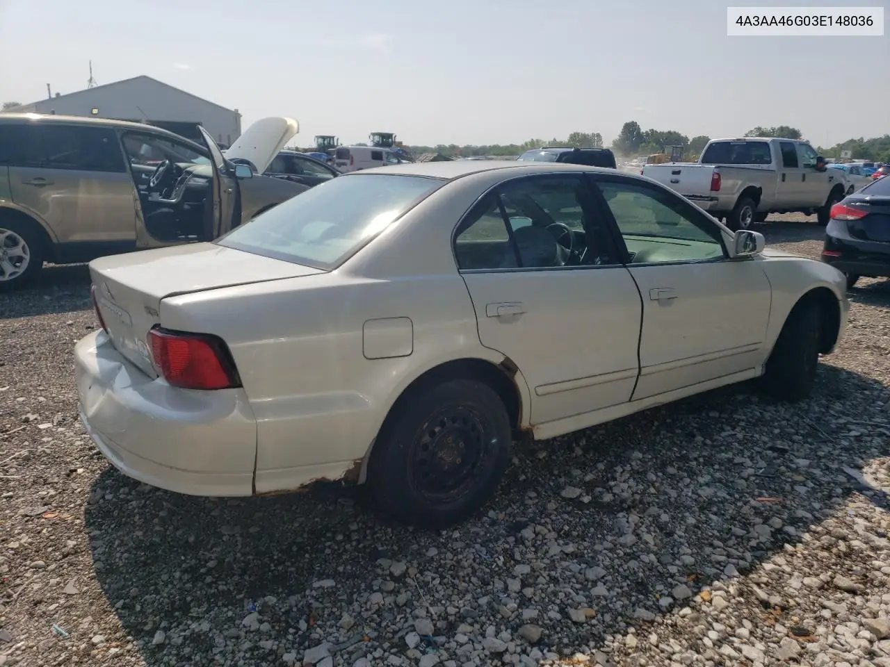 2003 Mitsubishi Galant Es VIN: 4A3AA46G03E148036 Lot: 62458955