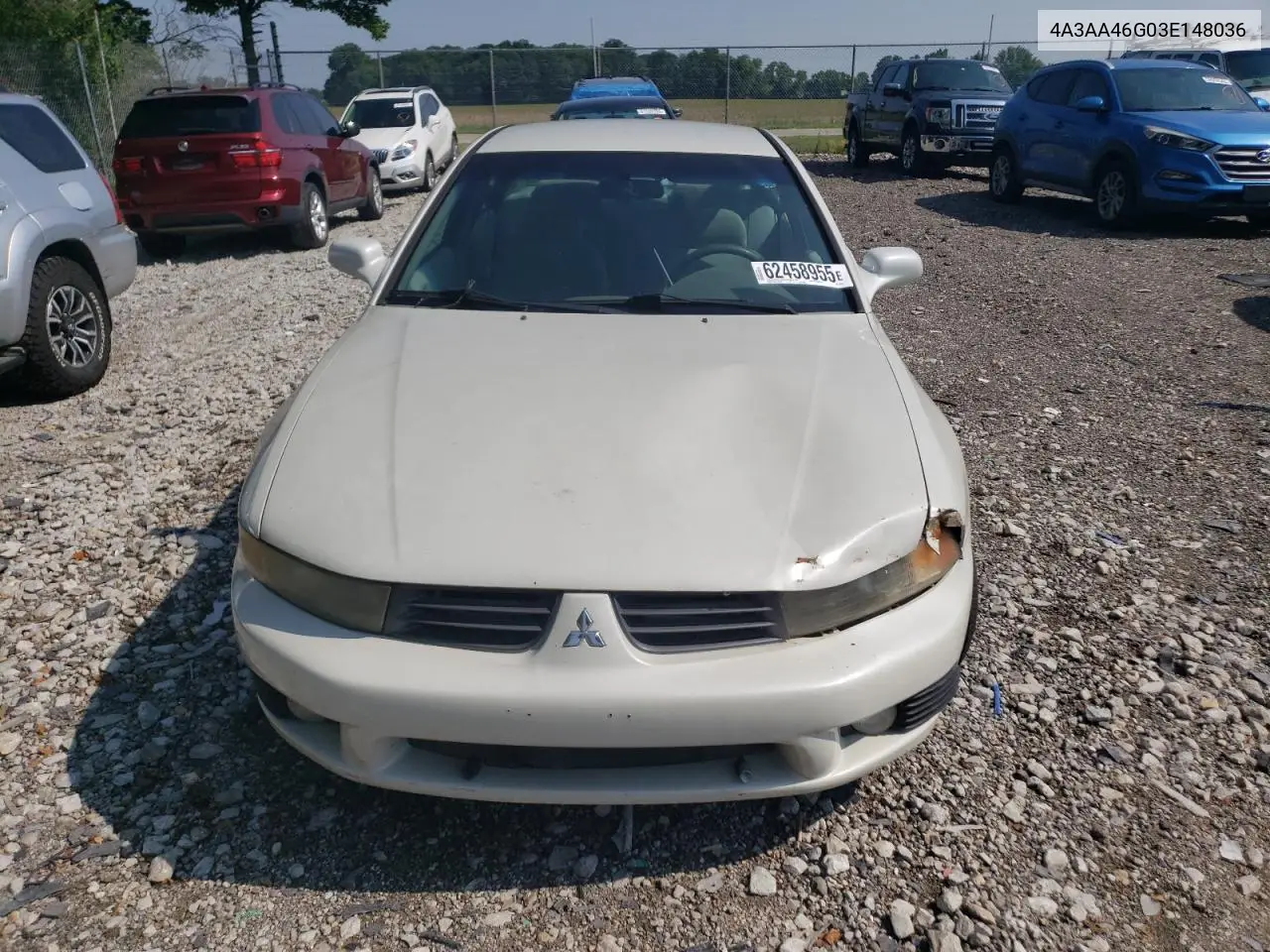 2003 Mitsubishi Galant Es VIN: 4A3AA46G03E148036 Lot: 62458955