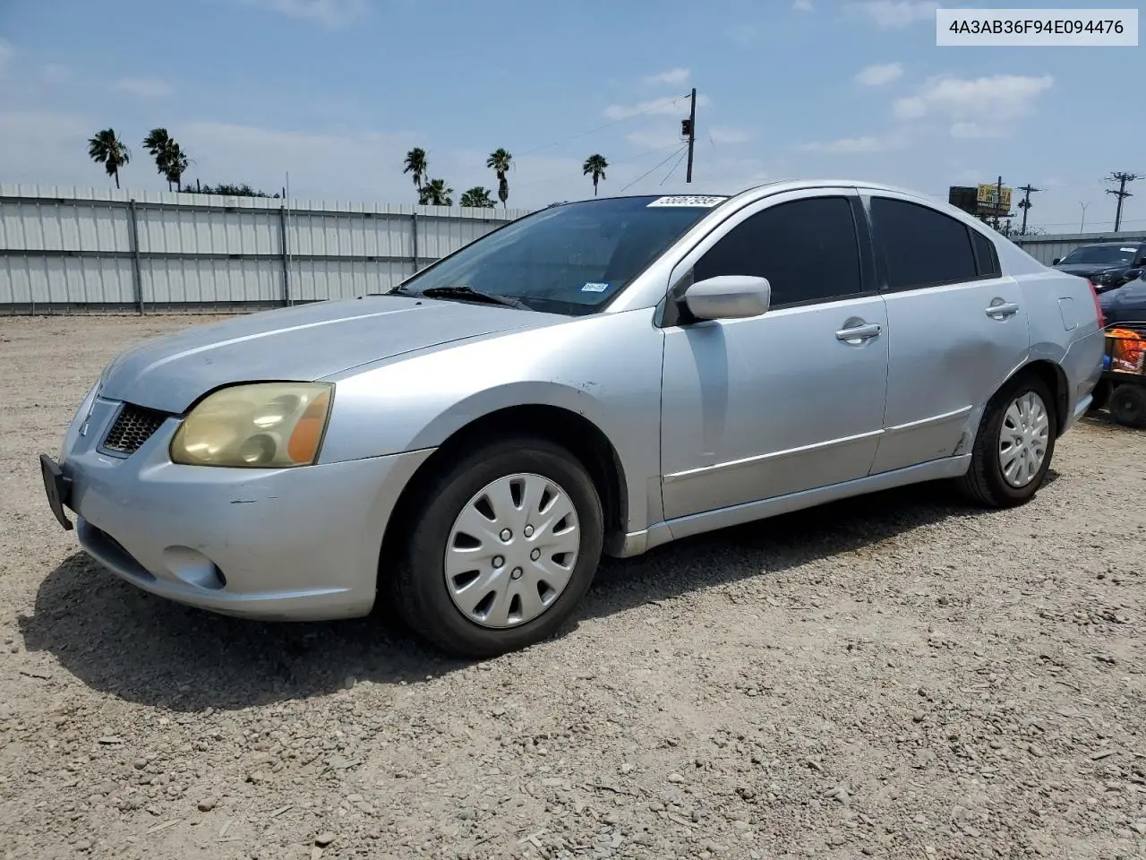 2004 Mitsubishi Galant Es Medium VIN: 4A3AB36F94E094476 Lot: 55067955