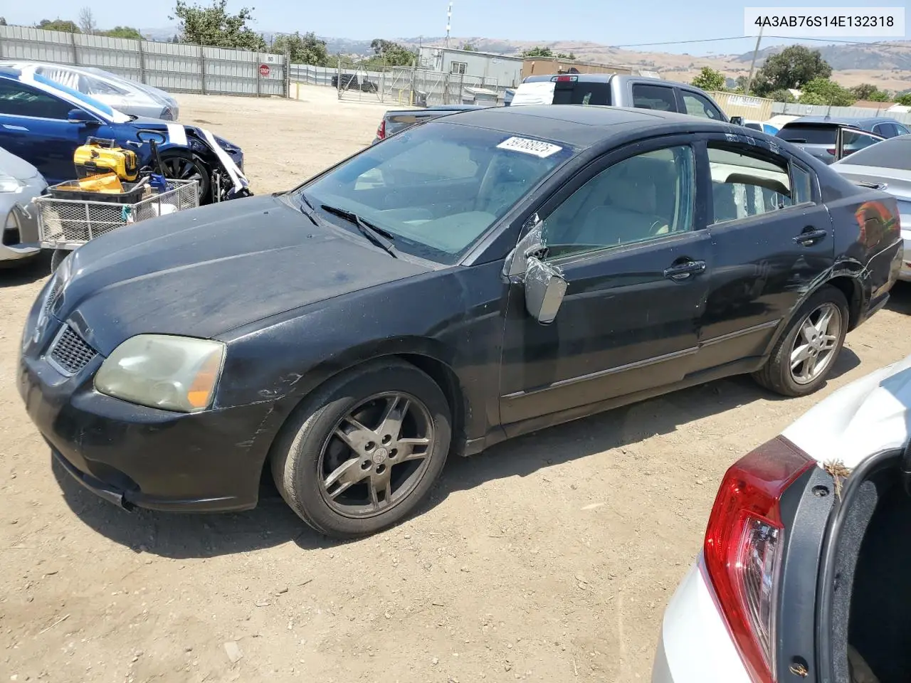 2004 Mitsubishi Galant Gts VIN: 4A3AB76S14E132318 Lot: 59188025