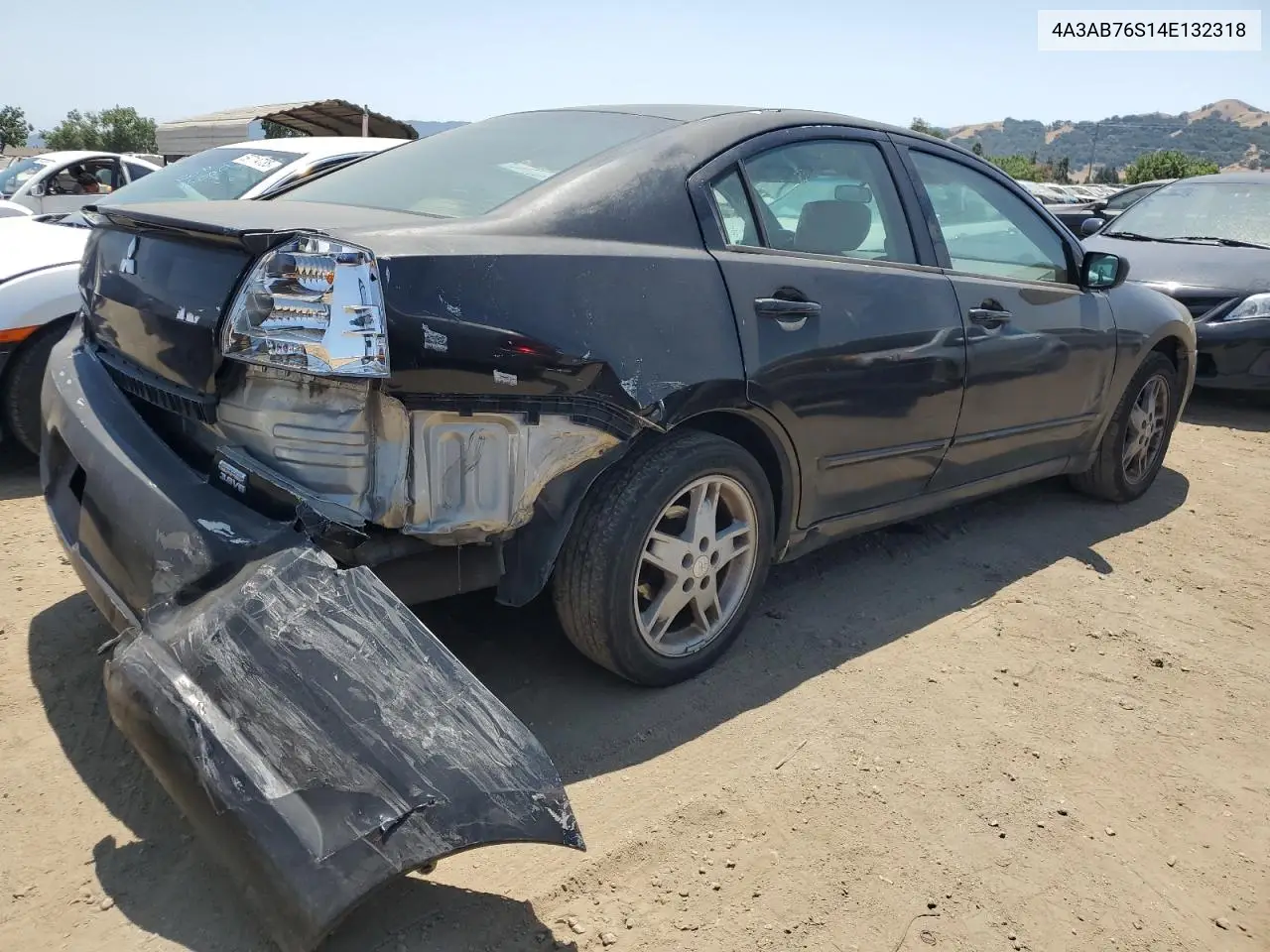 2004 Mitsubishi Galant Gts VIN: 4A3AB76S14E132318 Lot: 59188025