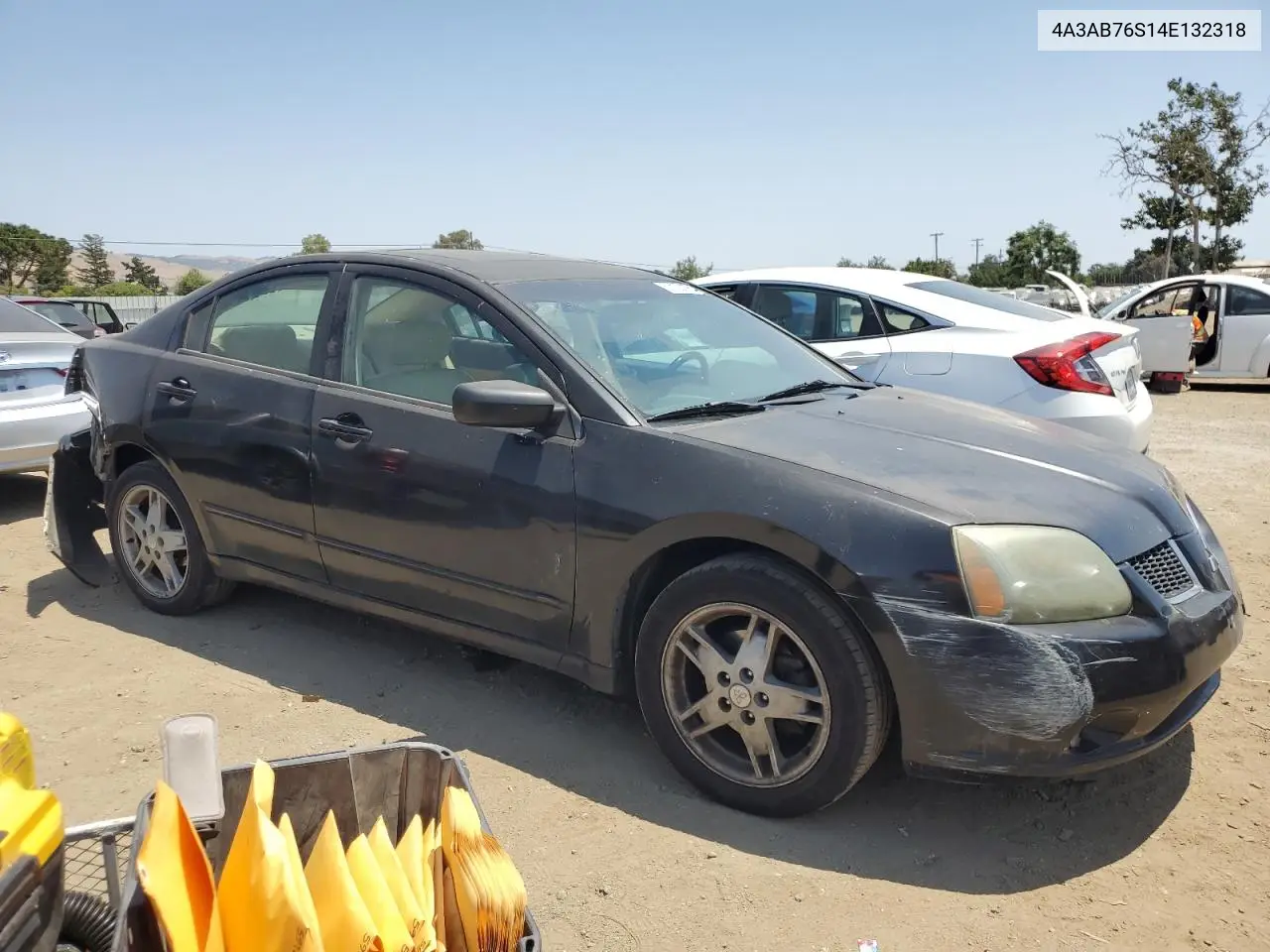 2004 Mitsubishi Galant Gts VIN: 4A3AB76S14E132318 Lot: 59188025