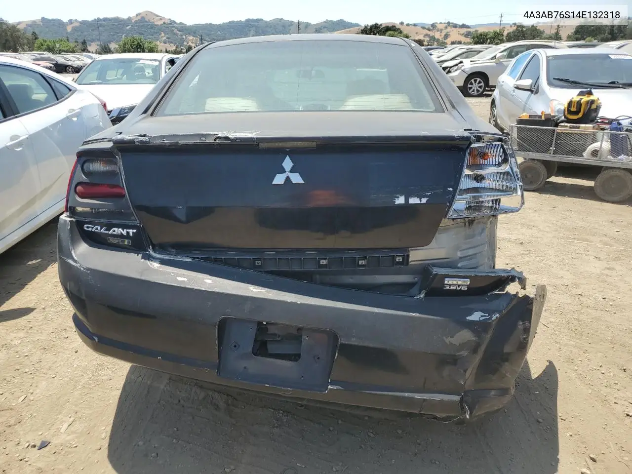 2004 Mitsubishi Galant Gts VIN: 4A3AB76S14E132318 Lot: 59188025