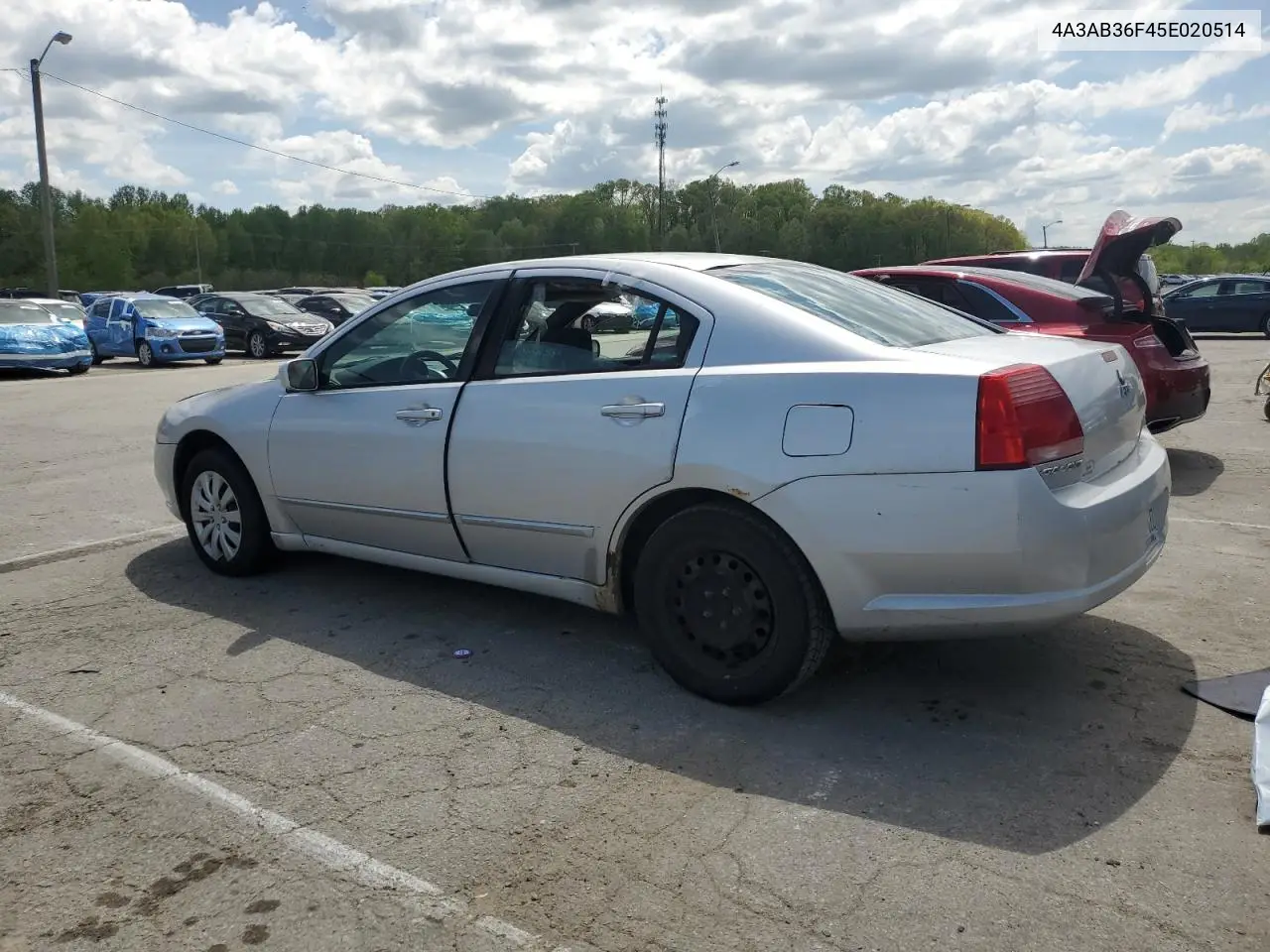 2005 Mitsubishi Galant Es Medium VIN: 4A3AB36F45E020514 Lot: 54334065